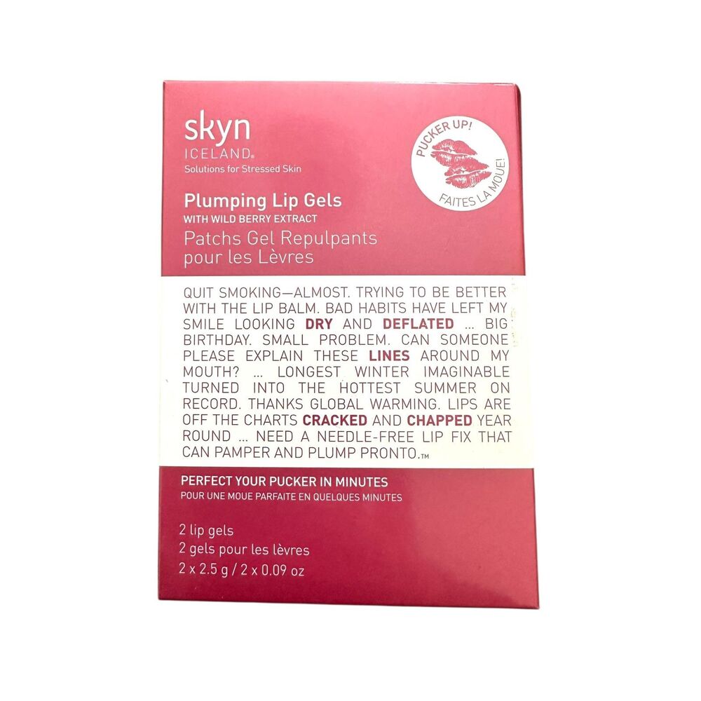 NEW NWT SKYN ICELAND‎ Plumping Lip Gels (2-Pack)
